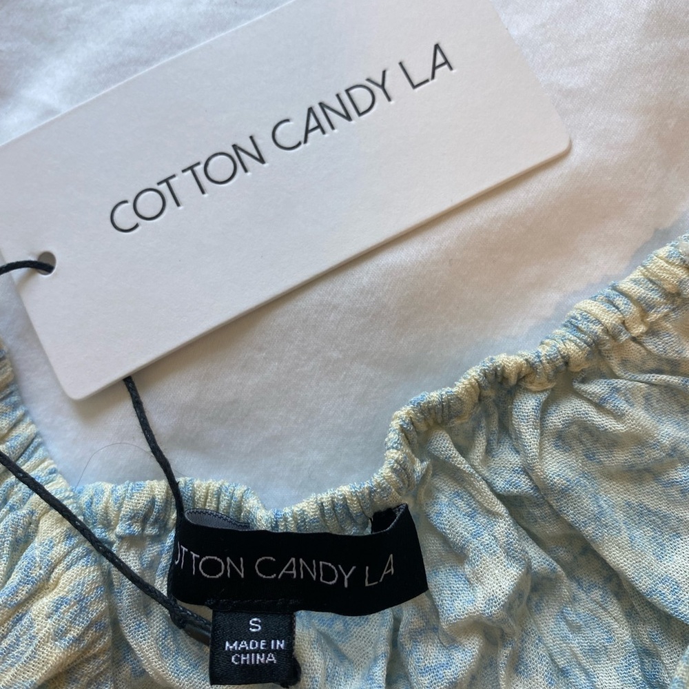 Cotton Candy LA Printed Cuffed Top, size S